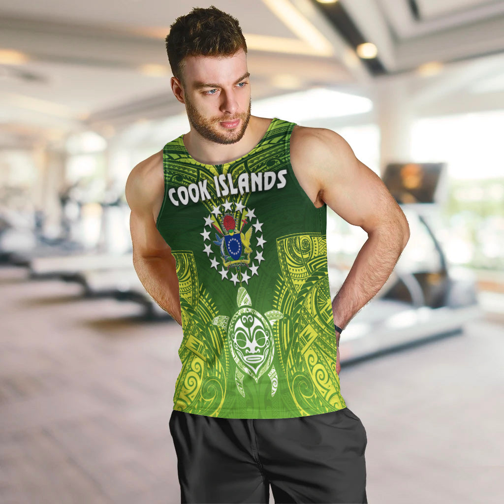 Cook Islands Men Tank Top Happy Independence Anniversary LT8 - Polynesian Pride