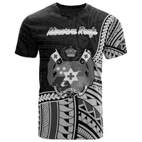 Tonga T Shirt Minerva Reefs Polynesian Patterns Unisex Black - Polynesian Pride