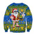 Solomon Islands Christmas Sweatshirt Cool Santa Claus LT6 - Polynesian Pride