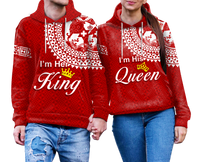 Custom Valentine Day Tonga Couple Love Hoodie Tongan Turtle LT12 - Polynesian Pride