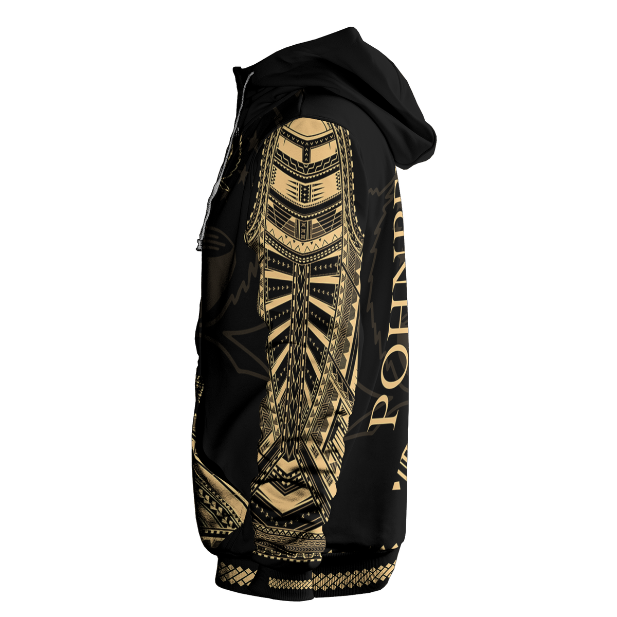 Pohnpei Hoodie Micronesian Portion Gold Version - Polynesian Pride