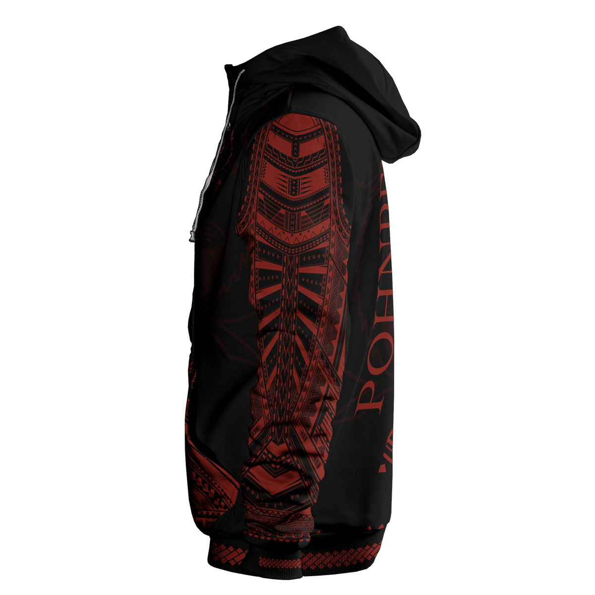 Pohnpei Hoodie Micronesian Portion Red Version - Polynesian Pride