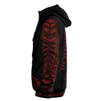 Pohnpei Hoodie Micronesian Portion Red Version - Polynesian Pride