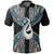 Maori Moko Tattoo Polo Shirt, Manaia Paua Shell Golf Shirts Unisex Black - Polynesian Pride