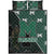 Hawaii Quilt Bed Set - Molokai High Quilt Bed Set - AH Green - Polynesian Pride