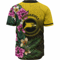 Hawaii Custom Personalised Baseball Shirt - Nanakuli High and Intermediate School Hawaiian Tropical Flowers LT10 - Polynesian Pride