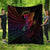 Niue Premium Quilt - Butterfly Polynesian Style Black - Polynesian Pride