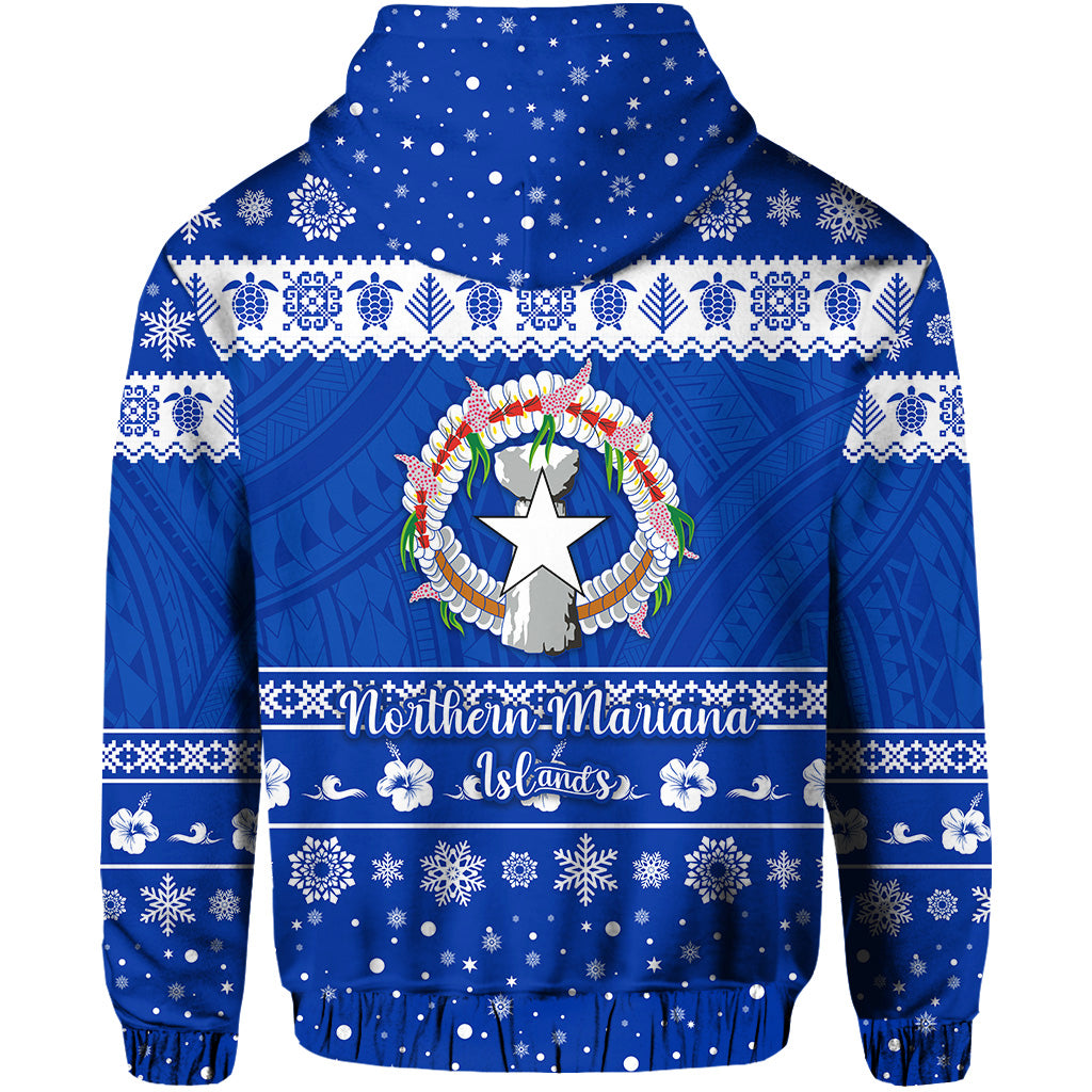 Northern Mariana Islands Christmas Hoodie Simple Style LT8 - Polynesian Pride