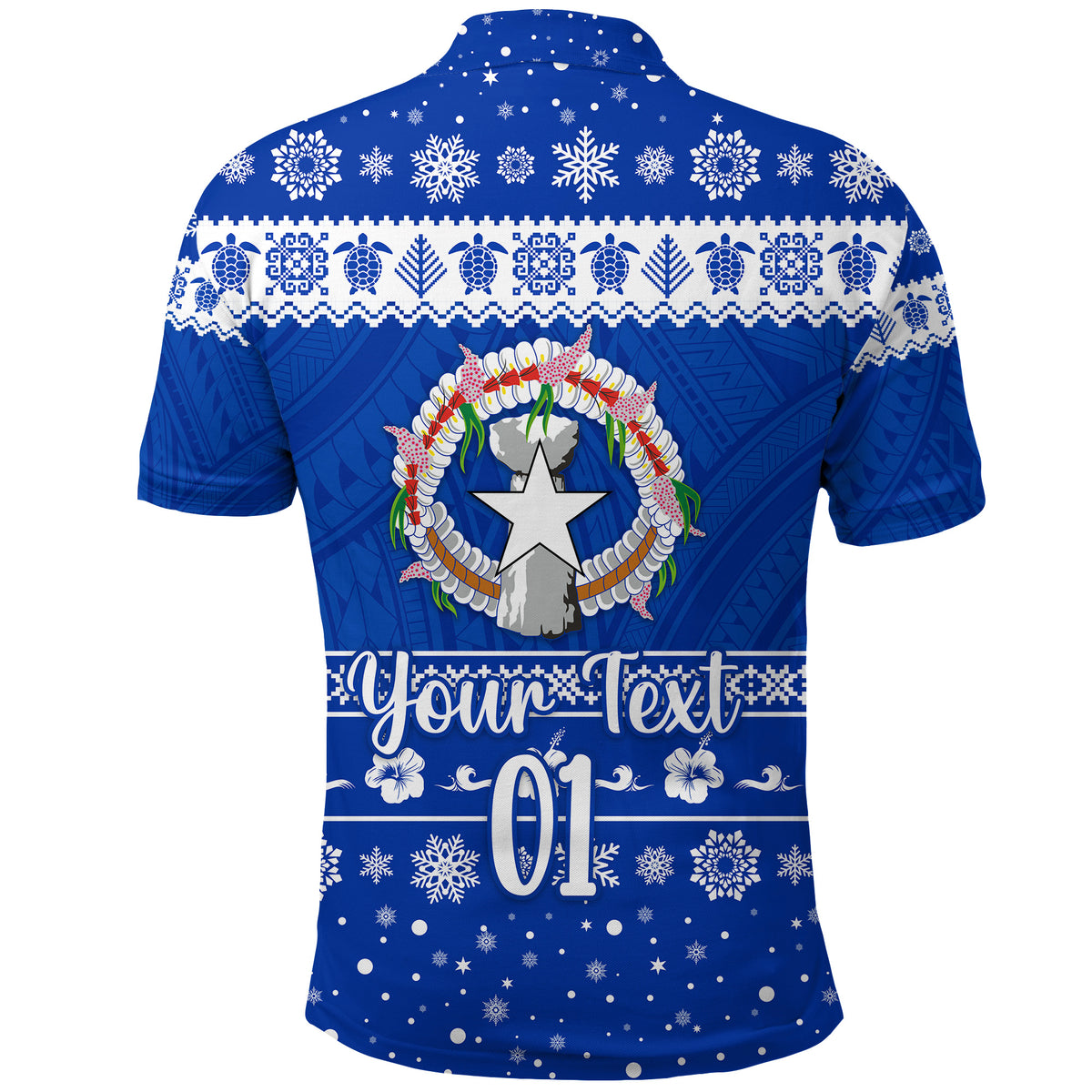 Custom Northern Mariana Islands Christmas Polo Shirt Simple Style LT8 - Polynesian Pride