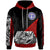 Northern Mariana Islands Custom Hoodie Polynesian Diagonal Pattern Red Unisex Red - Polynesian Pride