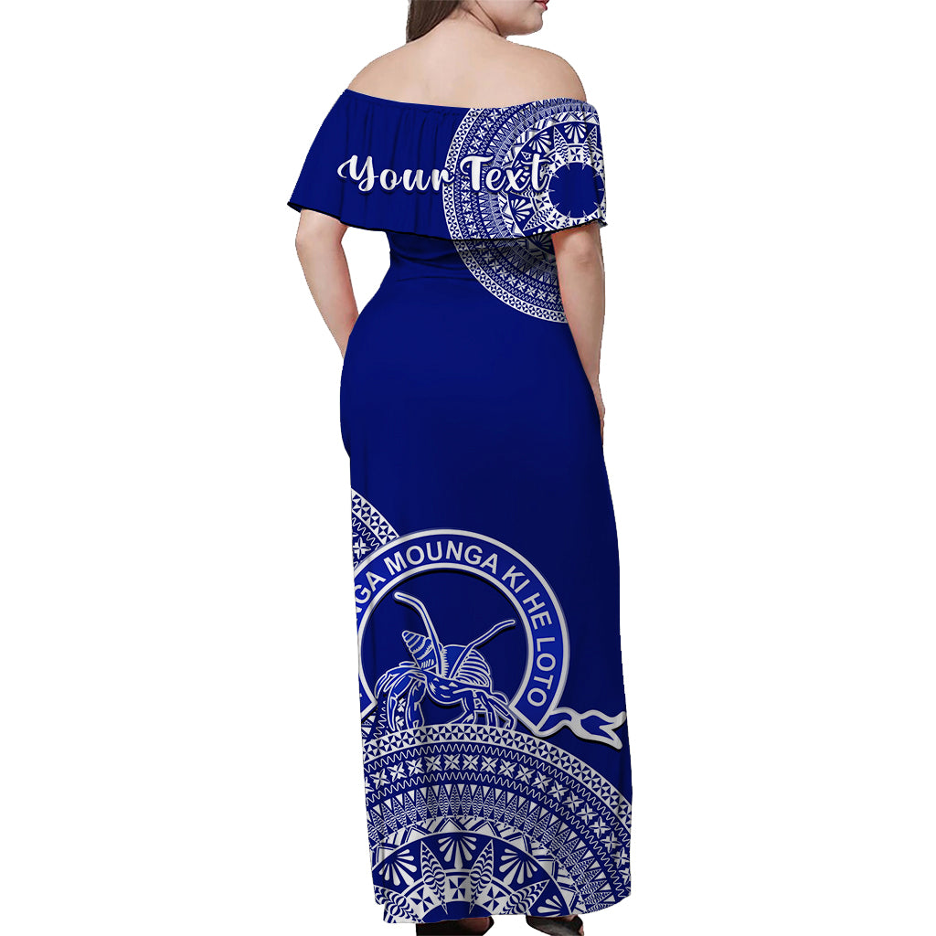 (Custom Text And Number) Matching Outfits For Couples Tonga Tupou College Toloa Combo Dress And Hawaiian Shirt Class Of Year Tongan Ngatu Pattern LT14 - Polynesian Pride