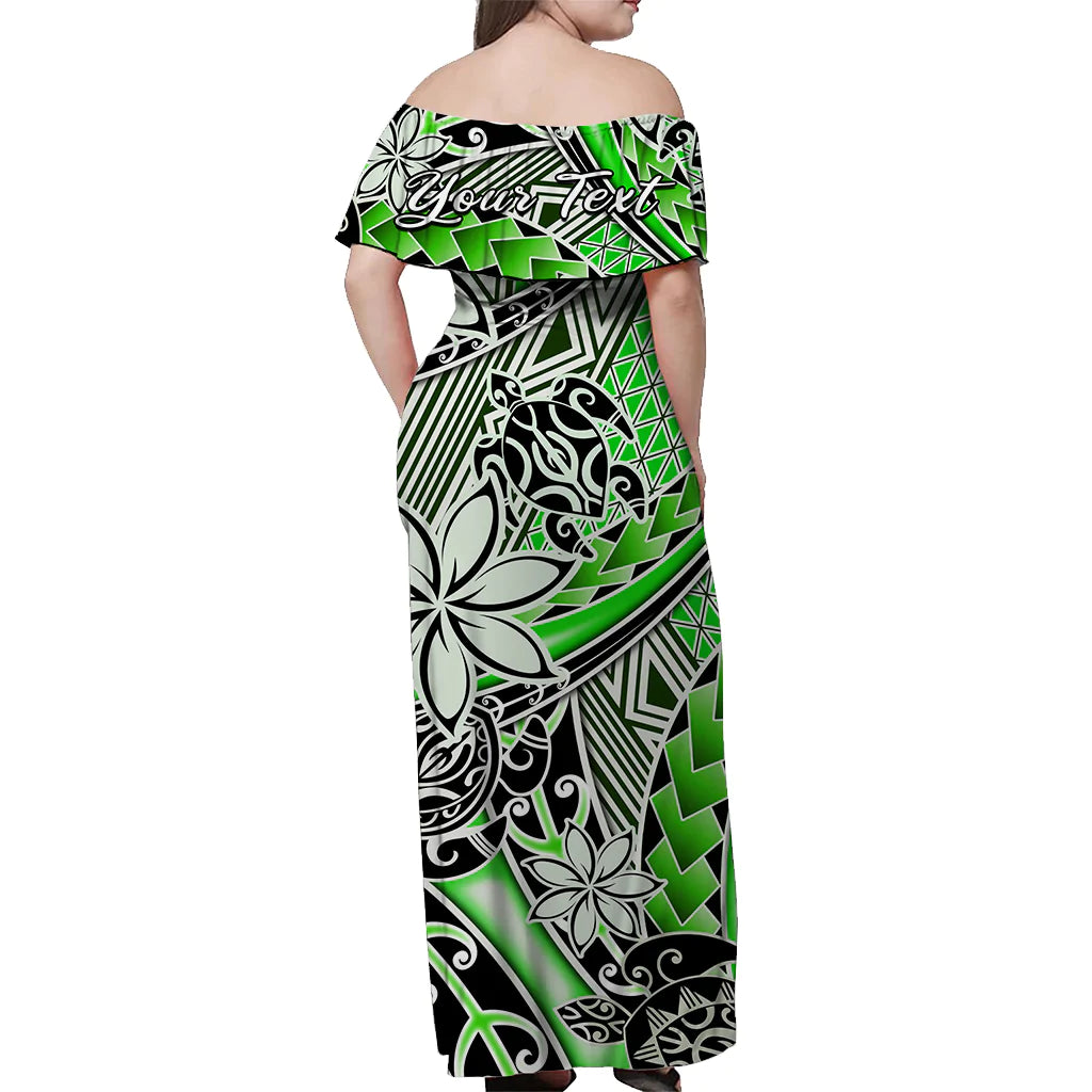 Custom Polynesian Couple Outfits Matching Hawaiian Tribal Dress And Hawaiian Shirt Tribal Plumeria with Polynesian Turtle Ver.01 LT14 - Polynesian Pride