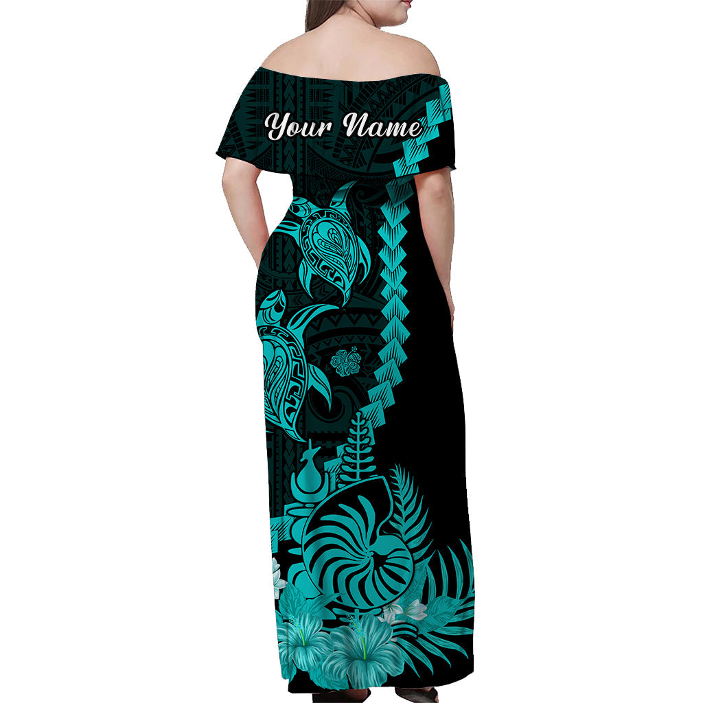 Custom New Caledonia Valentine Couple Matching Dress and Hawaiian Shirt My Sunshine Polynesia Turtle Turquoise LT14 - Polynesian Pride