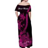 Custom New Caledonia Valentine Couple Matching Dress and Hawaiian Shirt My Sunshine Polynesia Turtle Pink LT14 - Polynesian Pride