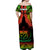 Samoa Rugby Matching Dress and Hawaiian Shirt Teuila Torch Ginger Gradient Style LT14 - Polynesian Pride