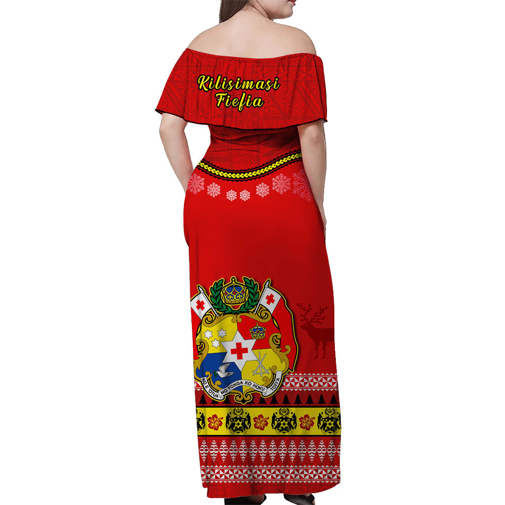 Christmas Tonga Matching Dress and Hawaiian Shirt Tongan Ngatu Kilisimasi Fiefia LT14 - Polynesian Pride