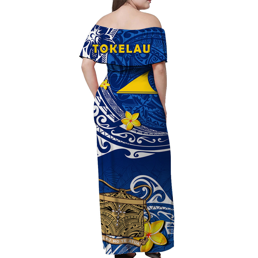 Tokelau Matching Dress and Hawaiian Shirt National Badge Polynesian Happy 74th Independence Anniversary LT14 - Polynesian Pride