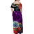 (Custom Personalised) Federated States of Micronesia Off Shoulder Long Dress Hibiscus Flowers FSM Seal Polynesian Ver.04 LT14 - Polynesian Pride
