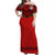 (Custom Text And Number) Tonga Rugby Matching Dress and Hawaiian Shirt Mate Maa Tonga Pacific Ngatu Black LT14 - Polynesian Pride