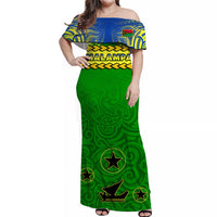 Malampa Province Vanuatu Matching Hawaiian Shirt and Dress Pig Tusk Polynesian Flag Style LT14 - Polynesian Pride