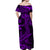 Polynesian Matching Dress and Hawaiian Shirt Purple Hawaiian Tribal Hammerhead Shark LT14 - Polynesian Pride