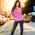 Tonga Breast Cancer Off Shoulder Sweater Tongan Ngatu Pattern No One Fights Alone LT14 - Polynesian Pride