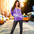 Fiji Rugby Sevens Off Shoulder Sweater Fijian 7s Tapa Polynesian Purple LT13 - Polynesian Pride