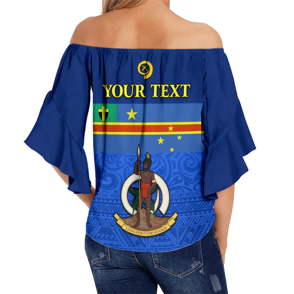 (Custom Personalised) Tafea Province Off Shoulder Waist Wrap Top Vanuatu Proud LT13 - Polynesian Pride