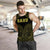 Hawaiian Kanaka Map Polynesian Oahu Men's Tank Top - Yellow - Brad Style - AH - Polynesian Pride