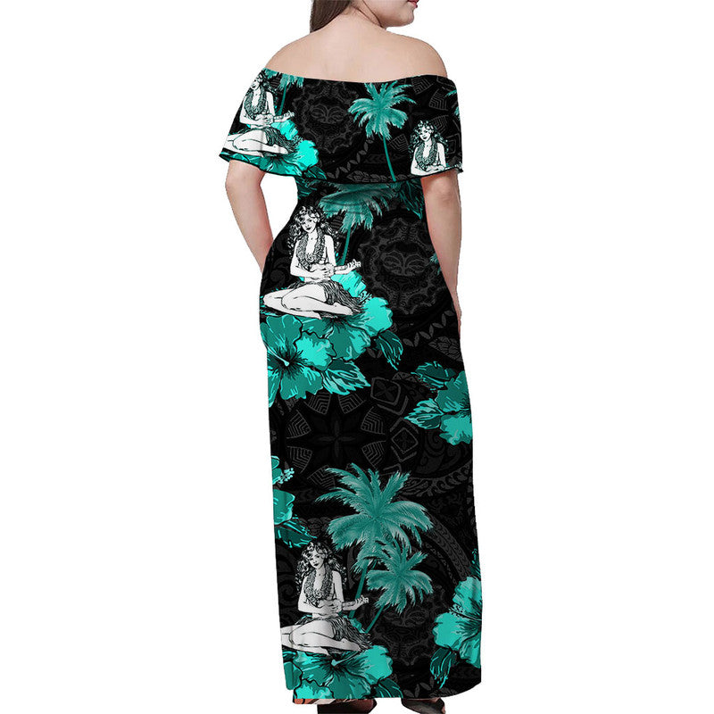Hawaiian Matching Hawaiian Outfits For Coupless Hawaii Floral Dress And Shirt Hawaii Summer Hula Girl No.4 LT6 - Polynesian Pride