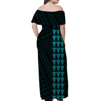 Hawaiian Kakau Matching Dress and Hawaiian Shirt Simple Style No.5 LT6 - Polynesian Pride