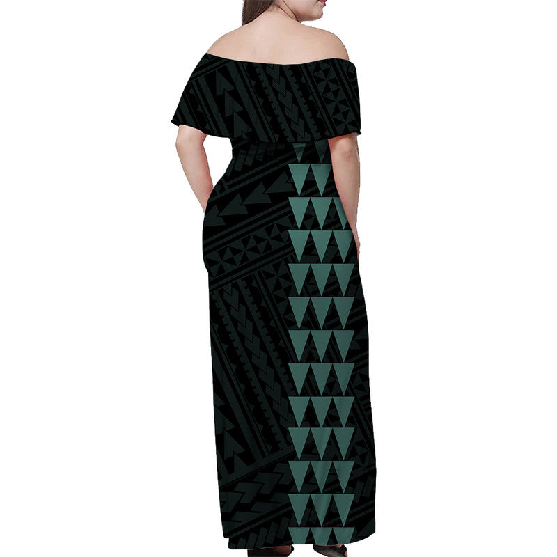 Hawaiian Kakau Matching Dress and Hawaiian Shirt Simple Style No.6 LT6 - Polynesian Pride