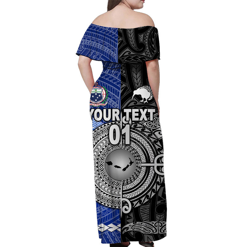 Custom Polynesian Matching Hawaiian Shirt and Dress Samoa New Zealand Together Black LT8 - Polynesian Pride