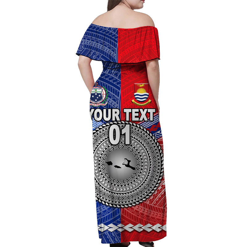Custom Polynesian Matching Hawaiian Shirt and Dress Samoa Kiribati Together LT8 - Polynesian Pride
