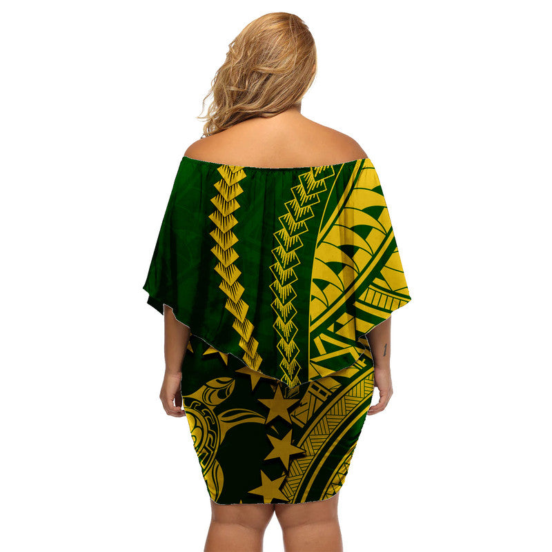 Cook Islands Polynesian Off Shoulder Short Dress LT6 - Polynesian Pride