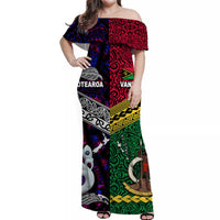 Polynesian Matching Hawaiian Shirt and Dress Vanuatu New Zealand Together Purple LT8 - Polynesian Pride