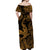 Hawaii Angry Shark Polynesian Matching Dress and Hawaiian Shirt Matching Couples Outfit Unique Style Gold LT8 - Polynesian Pride