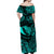 Hawaii State Fish: Humuhumu Nukunuku Apuaa Polynesian Matching Dress and Hawaiian Shirt Matching Couples Outfit Unique Style Turquoise LT8 - Polynesian Pride