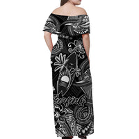 Hawaii Surfing Polynesian Matching Dress and Hawaiian Shirt Matching Couples Outfit Unique Style Black LT8 - Polynesian Pride