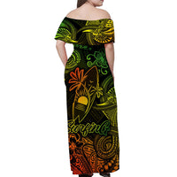 Hawaii Surfing Polynesian Matching Dress and Hawaiian Shirt Matching Couples Outfit Unique Style Reggae LT8 - Polynesian Pride