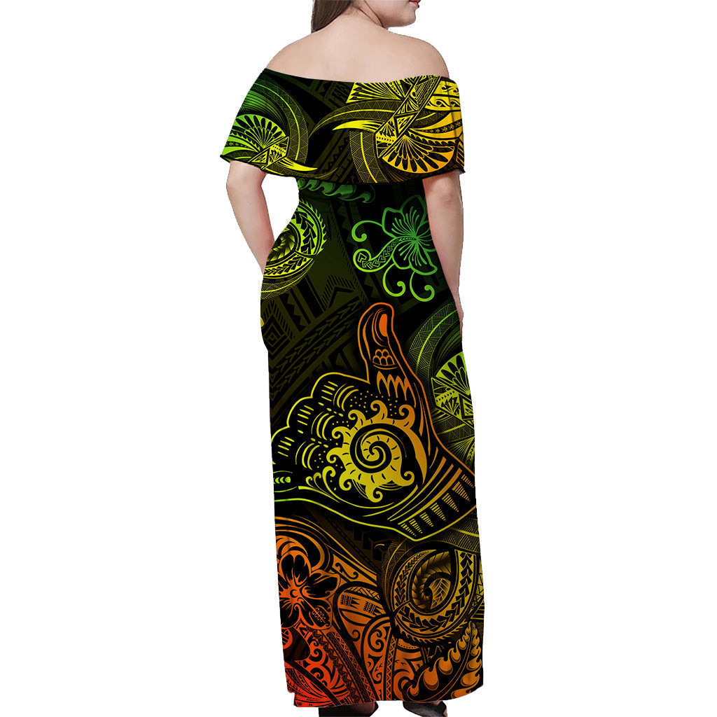 Hawaii Shaka Polynesian Matching Dress and Hawaiian Shirt Matching Couples Outfit Unique Style Reggae LT8 - Polynesian Pride