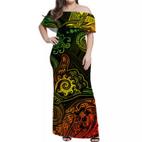 Hawaii Shaka Polynesian Matching Dress and Hawaiian Shirt Matching Couples Outfit Unique Style Reggae LT8 - Polynesian Pride
