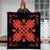 Hawaiian Quilt Maui Plant And Hibiscus Premium Quilt - Orange Black - AH - Polynesian Pride