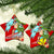 Hawaii Mele Kalikimaka Christmas Ornaments Santa Claus Surfing Xmas Time LT9 - Polynesian Pride