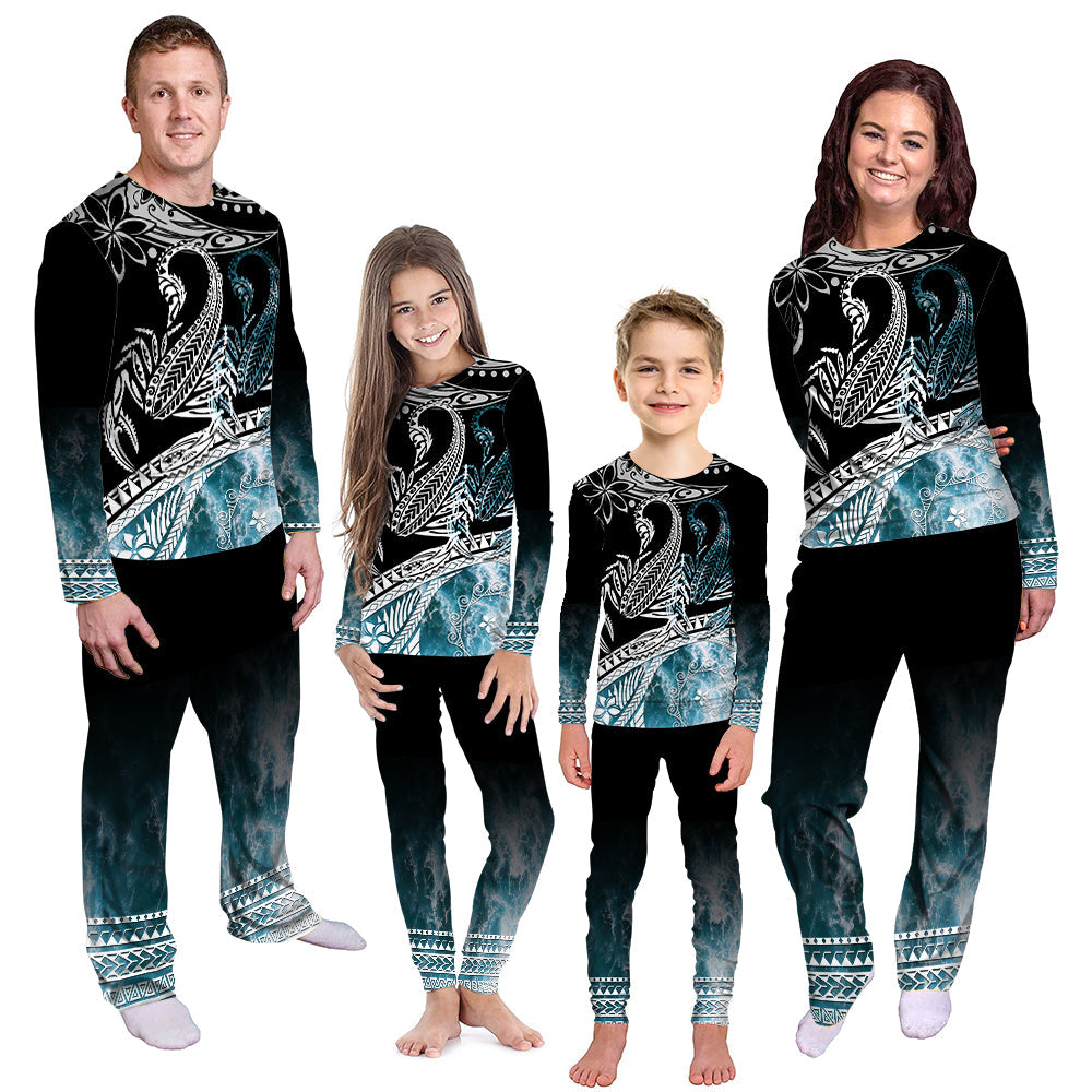 Polynesian Pajama Set Ocean Waves Style - Scorpion LT7 - Polynesian Pride