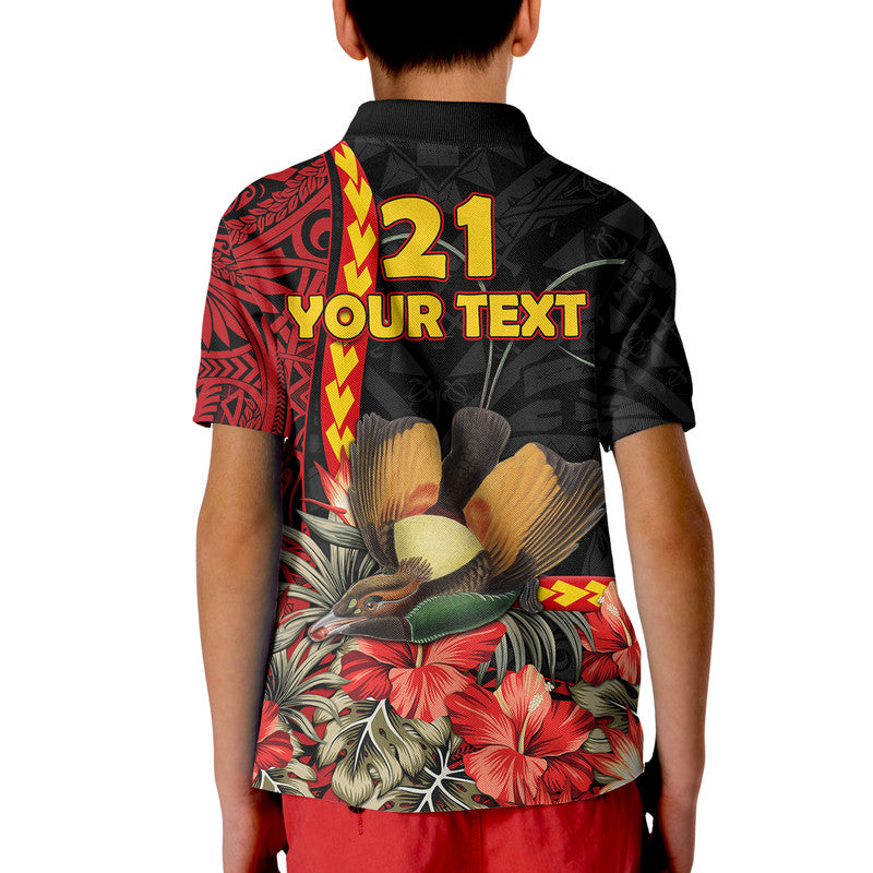 Custom Papua New Guinea Polo Shirt Unique Bird With Tropical Vintage Plant LT9 - Polynesian Pride
