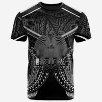 Papua New Guinea T Shirt Papua New Guinea Seal With White Line Style Unisex Black - Polynesian Pride