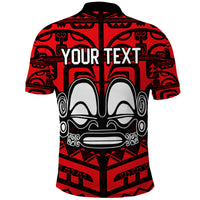 Custom Marquesas Islands Polo Shirt Marquesas Tattoo Red Special LT13 - Polynesian Pride