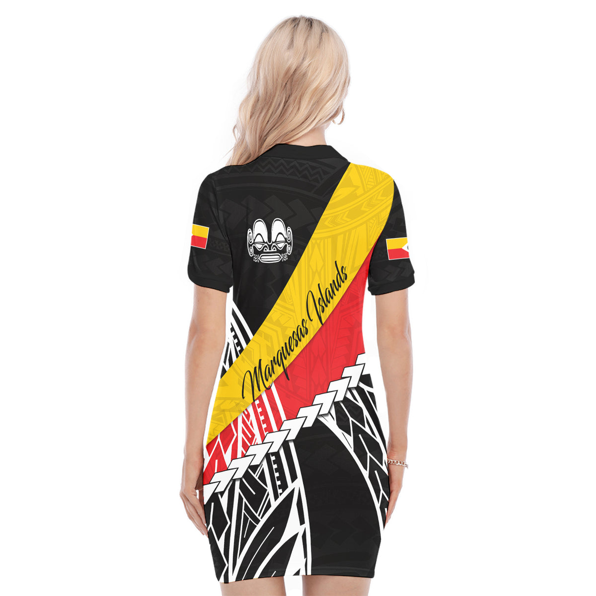 Marquesas Islands Polo Dress Style Life LT13 - Polynesian Pride