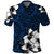 Hawaiian Plumeria Tribal Polynesian Polo Shirt Blue RLT14 Adult Blue - Polynesian Pride